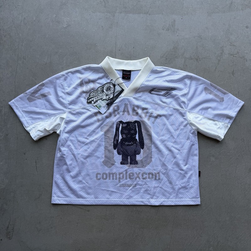 BSRABBIT Trippy Gang Sz M Mesh Jersey White Sold Out Rare Brighter Days 2526FW