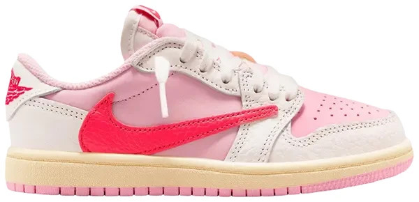 Travis Scott x Air Jordan 1 Low Tropical Pink (PS) Size 1Y IQ7605-101 BRAND NEW
