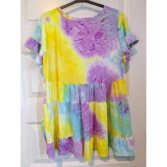 Oddi Tie-Dye Tiered Babydoll gallery