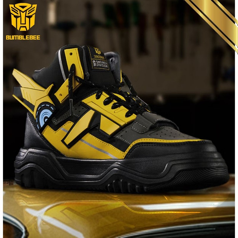 Transformers BumbleBee Men’s High Top Sneaker Limited Edition Shoe Black/Yellow