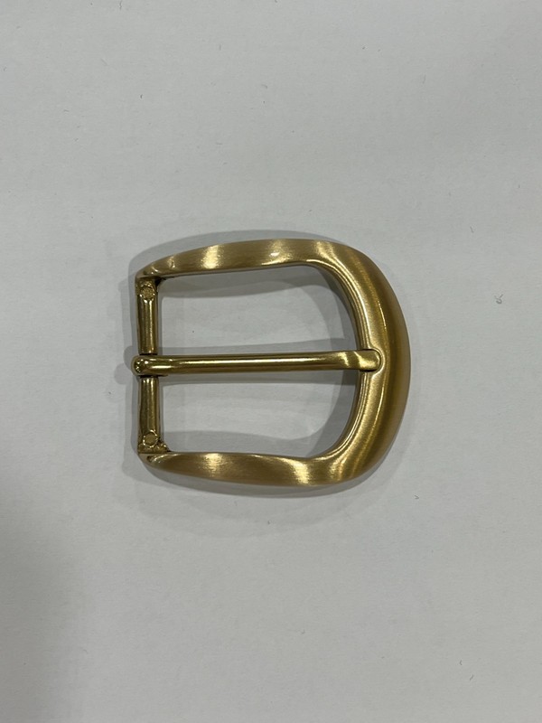 Solid Brass Satin Brass Belt Buckle Made in Italy Fits 1.38" Belt Strap gallery