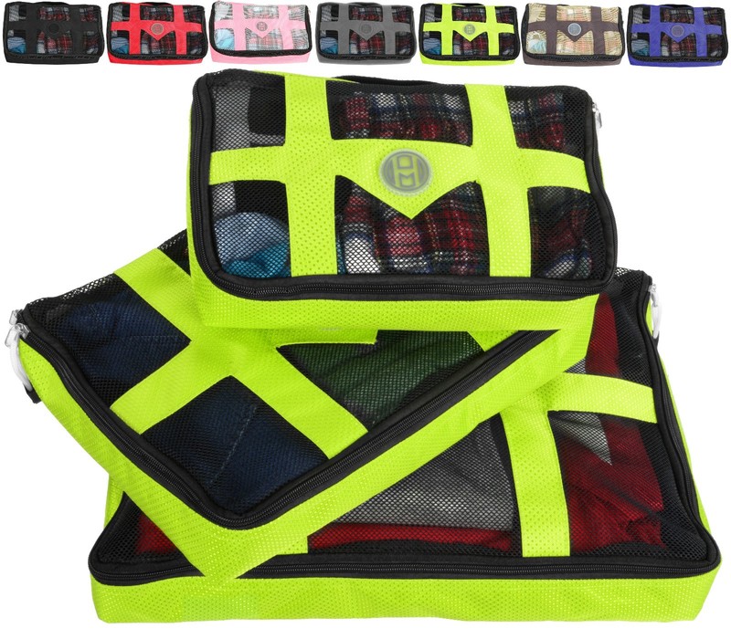 Mato & Hash 3 Piece Packing Cube Set – Travel Luggage Organizer Storage System