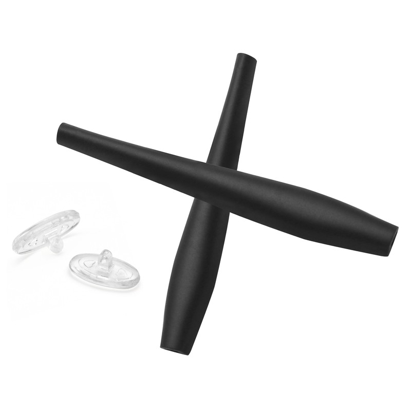 Rubber Replacement Black Earsock & Clear Nosepad for-Oakley Crosshair 2.0 OO4044