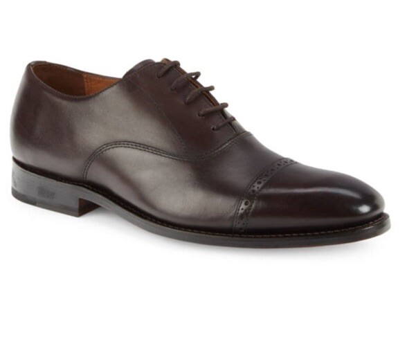 Allen Edmonds “BRADY” Chestnut Brown Cap Toe Oxford 10 D MSRP $450