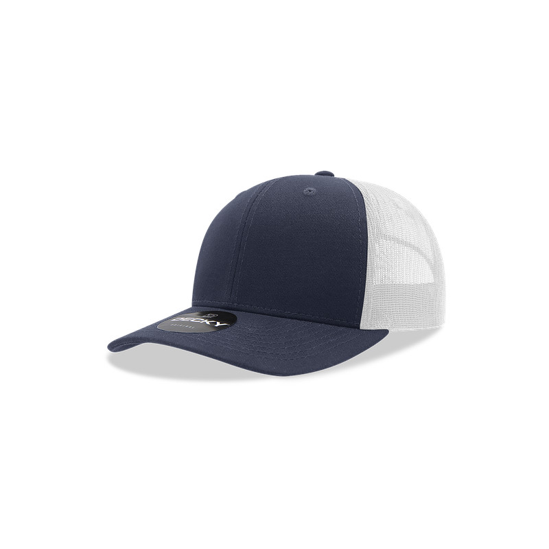 Decky Youth 6 Panel Mid Profile Structured Cotton Trucker Cap – 5019