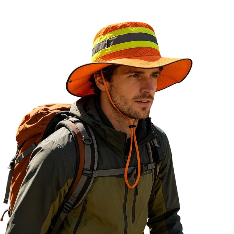 Wide Brim Sun Hat UV Protection Bucket Cap For Hiking Camping Fishing Safari Men gallery