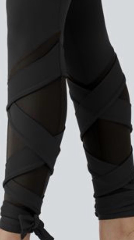 HALARA SoftlyZero Black High Rise Mesh Ankle Yoga Leggings Stretch XS CUTE!!