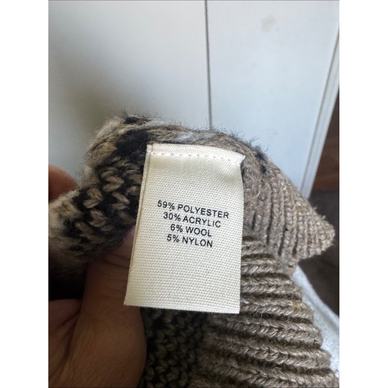 Marled Neutral and Navy Fair Isle Cardigan gallery