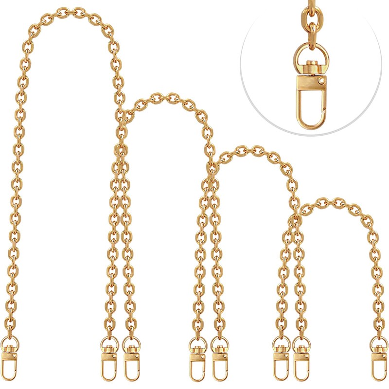4 Pcs Different Size Purse Chain Strap Cross body Chain Strap Replacement Cha…