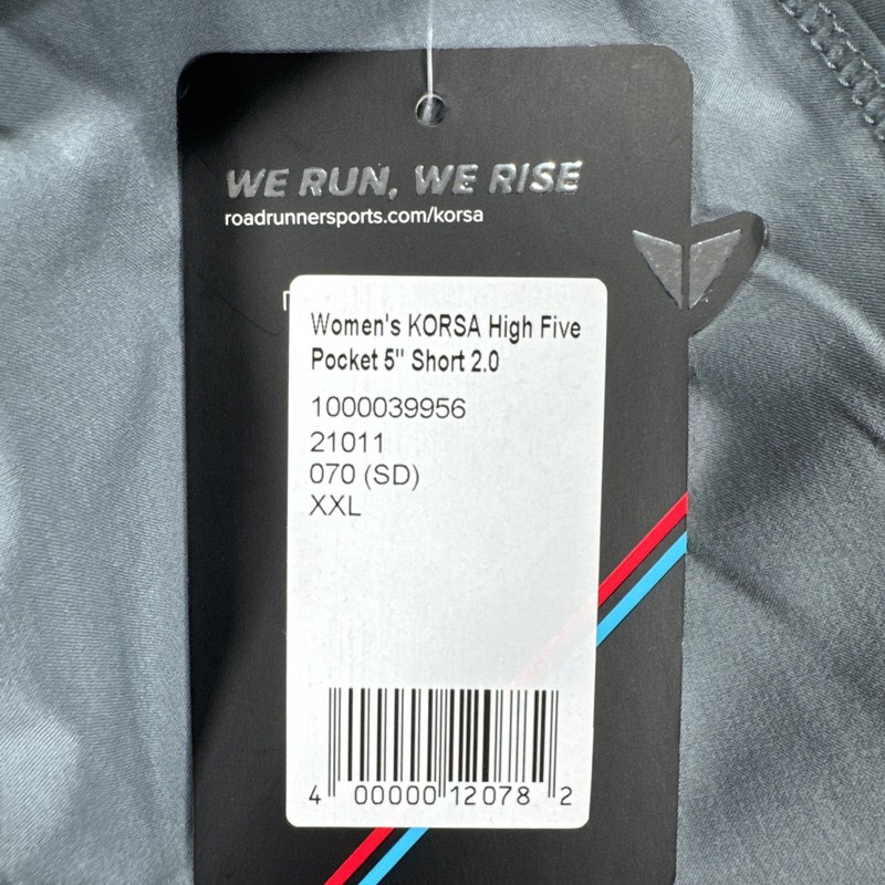 Road Runner Korsa Women’s High Five Pocket 5” Shorts Size XXL New With Tags gallery