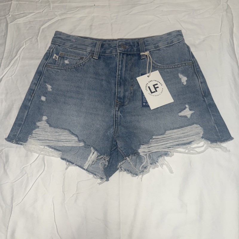 Lovers And Friends Jack High Rise City Off Shirts Size 25 NWT