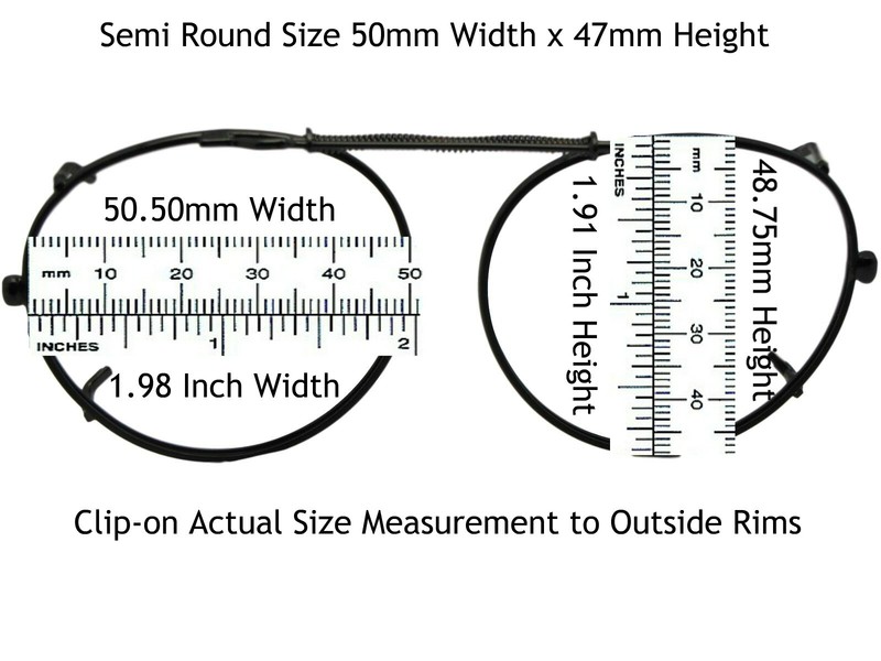 Semi Round Polarized Clip-on Sunglasses gallery