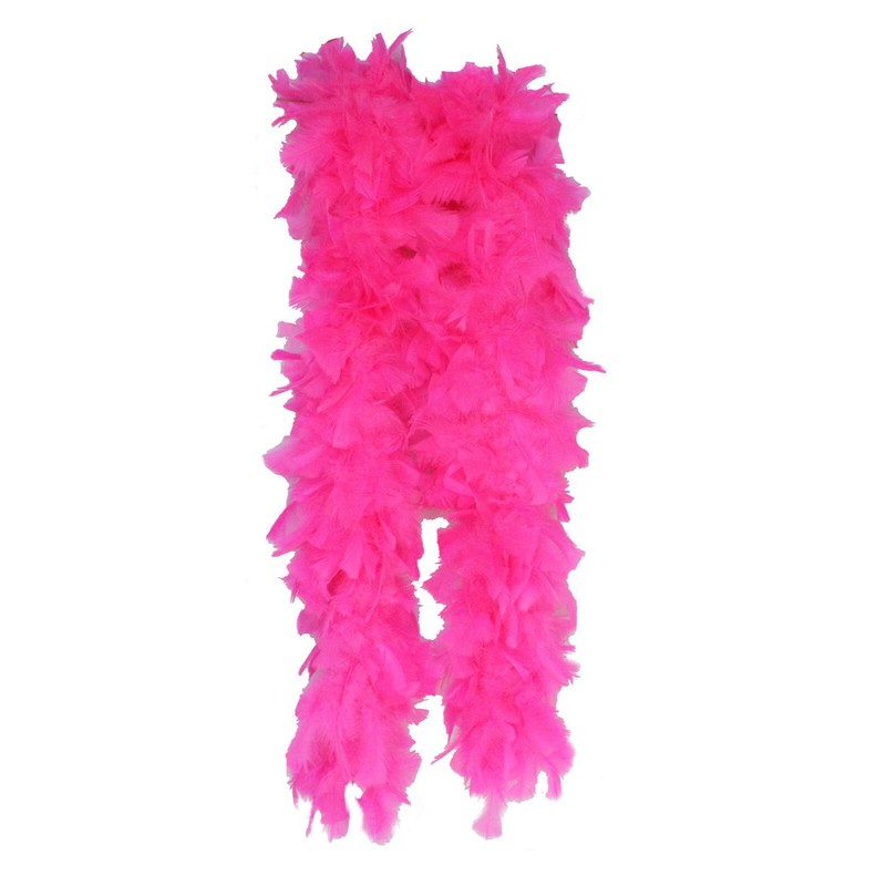 Hot Pink 150 Grams Ruff Feather Boa Dance Party Halloween Costume