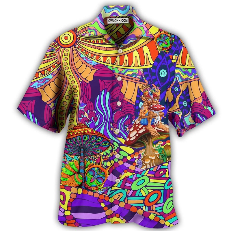 Hippie Colorful Love Life 8211 Hawaiian Shirt 8211 Owl Ohh_115_98