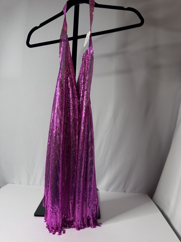 8 Other Reasons Chainmail Mini Dress Multi Pink Metal Sexy