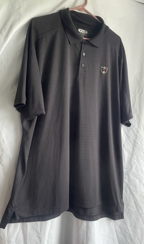 Ahead Men’s XXL Black Golf Polo Shirt CoolMax FX Performance Short Sleeve Athlet gallery