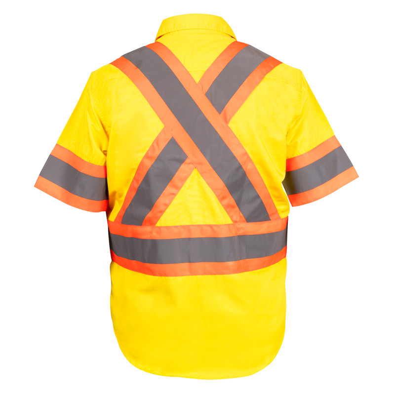 Premium Class 3 High Visibility Hi Vis Safety Shirt - Half Sleeve-65% C35% N-6oz gallery