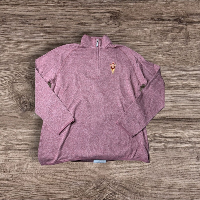 NWT Camp David College Half-Zip Pullover Sweater Large Polyester/Cotton