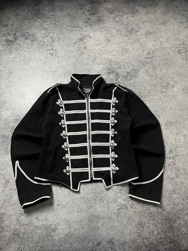 🔥00's Napoleon Military Cropped Jacket Coat Punk Japan Saint Laurent PPFM Vibe gallery