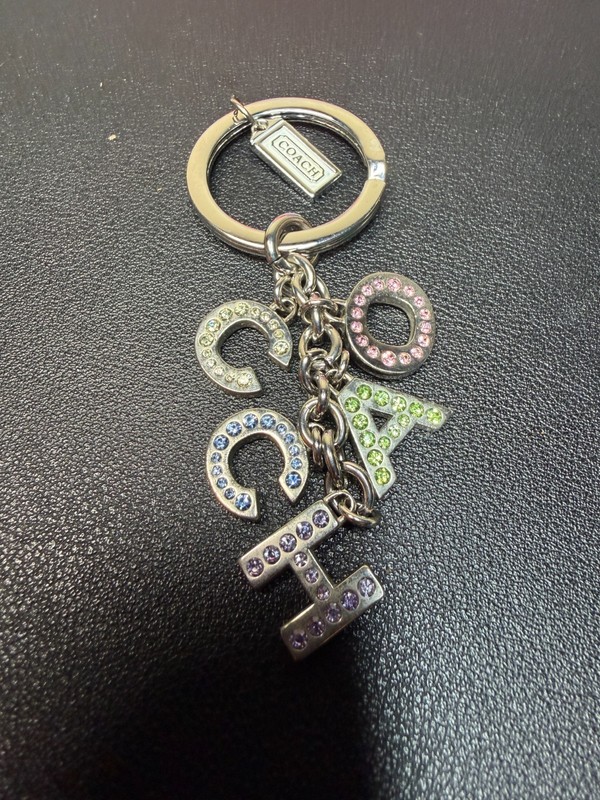 Coach Multicolored Rhineston Letter Key FOB (Lot 2132)
