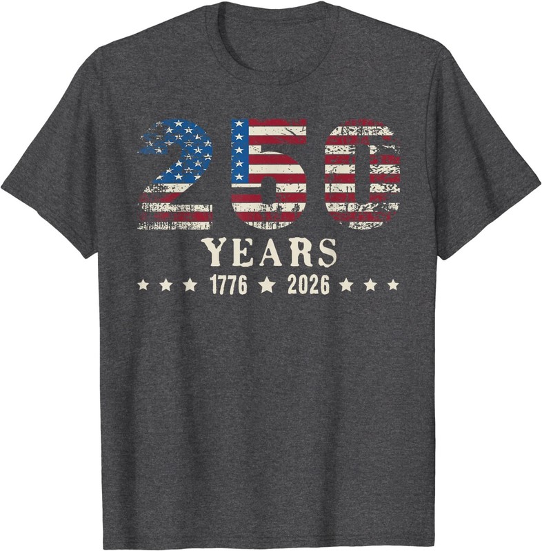 250 Years American 250th Anniversary USA Patriotic 4th July T-Shirt gallery