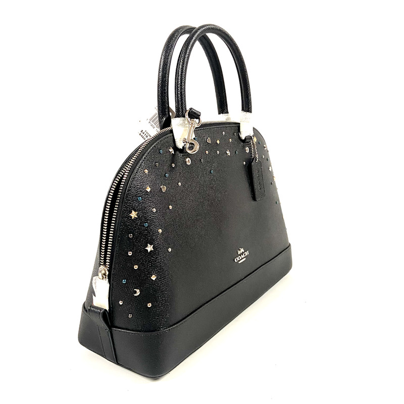 COACH SIERRA SATCHEL WITH STARDUST STUDS F22300 Black gallery