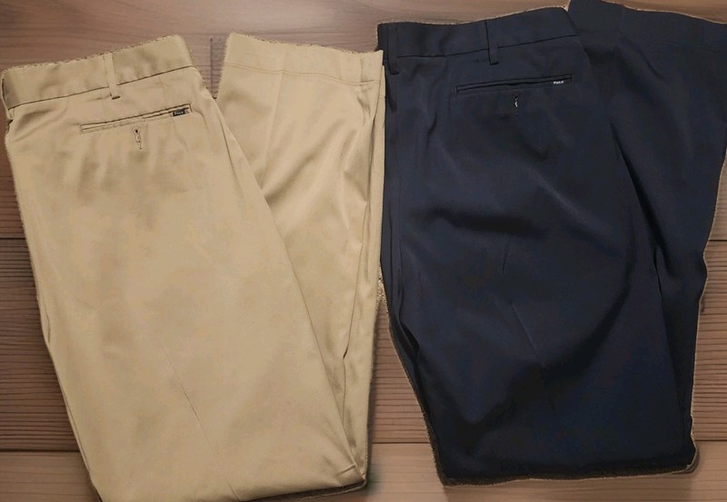 Lot of 2 Polo Ralph Lauren Performance Pants Mens 38×32 Stretch Imported Fabrics