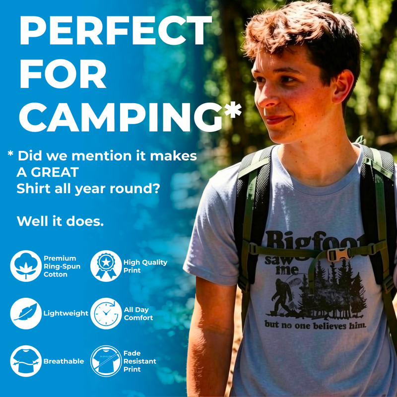 Mens Funny T Shirts National Parks After Dark Sarcastic Bigfoot Alien Graphic gallery