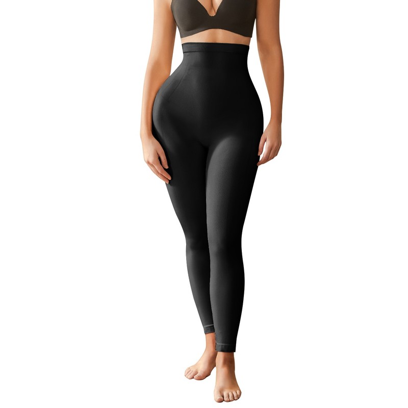 Slimming Anti Cellulite Compression Leggings Leg Shaper High Waist Black Pants