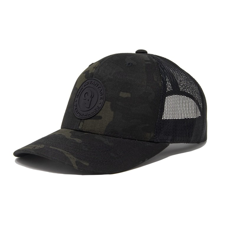 RAM ADVANTAGE Performance Trucker Hat | PVC Patch Snapback Cap Premium Quality D