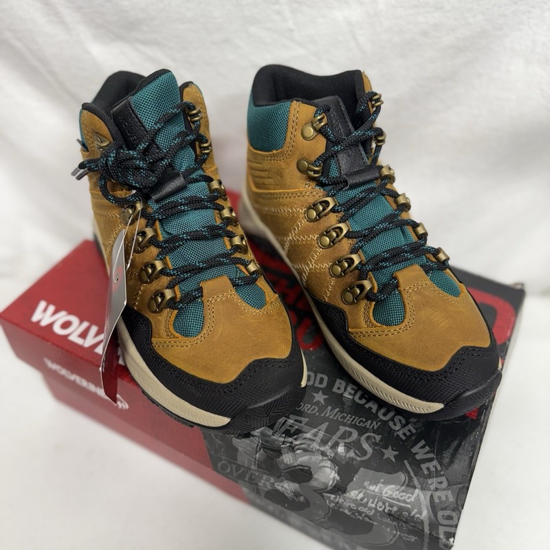 Women’s Wolverine Luton Mid Hiker Waterproof Skid Resistant Hiker Boot 6.5 M