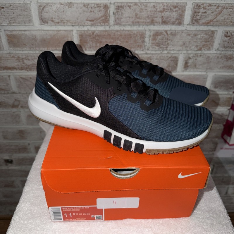 Nike Flex Control TR4 Workout Shoes Dark Blue Black Sneakers 11.5 Men Size gallery