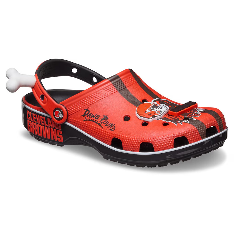 [BIG SALE] Cleveland Browns Crocs Classic Clog NFL Shoes gallery