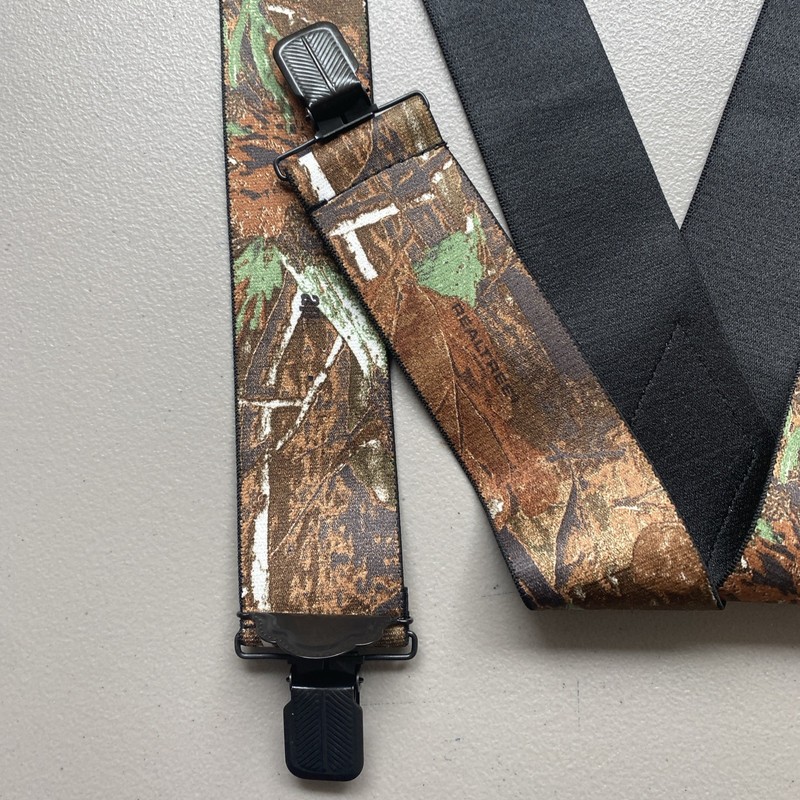 Adjustable Wide Suspenders Realtree Elastic Camouflage Hardwoods Made In USA gallery