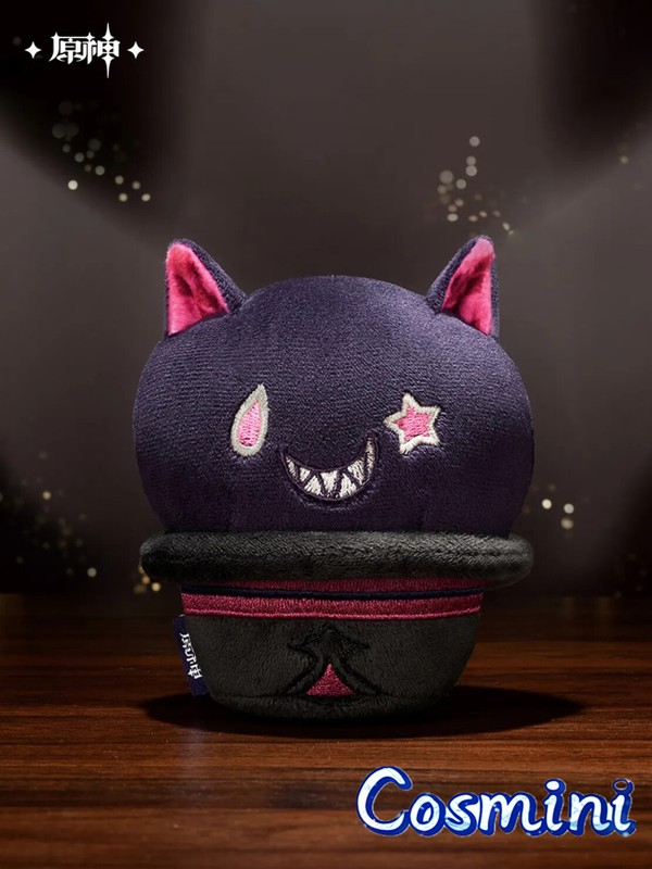 Official Genshin Impact Lyney Cat Plush Doll Keychain Stuffed Toy Anime Game gallery
