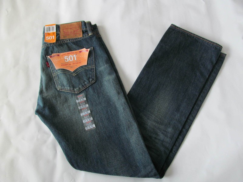 New Levi’s 501 Original Fit Button Fly Jeans Blue Size W31L32