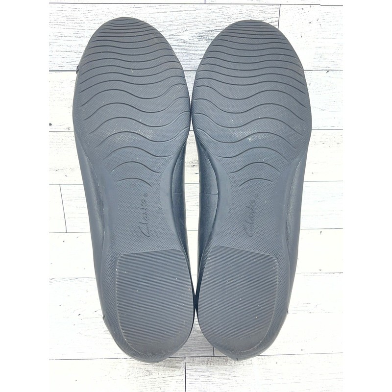 Clarks Collection Ultimate Comfort Black Leather Flats Shoes Women Size 9.5 M gallery