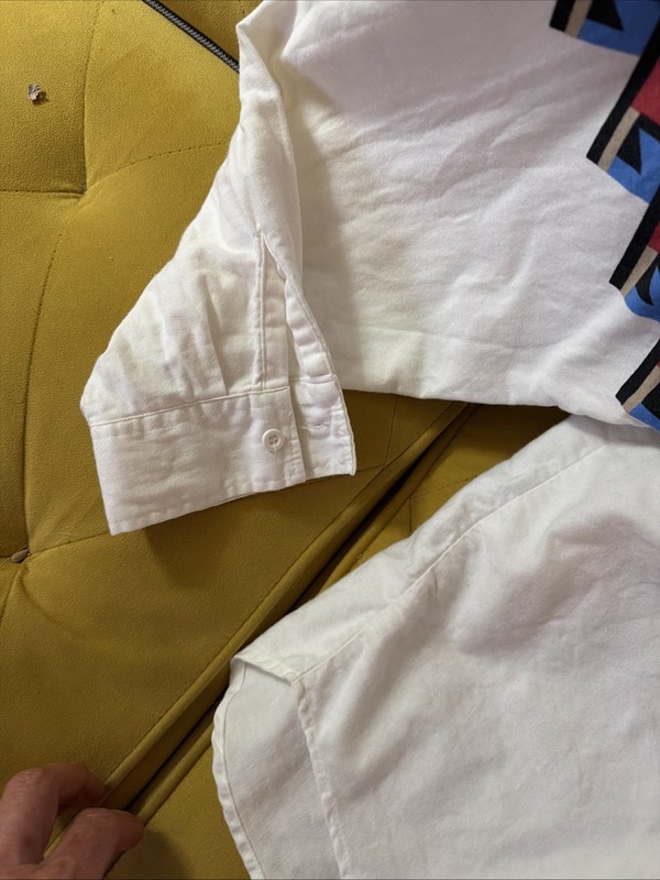 Vintage Roper Shirt Mens Medium White Aztec Western Cowboy gallery