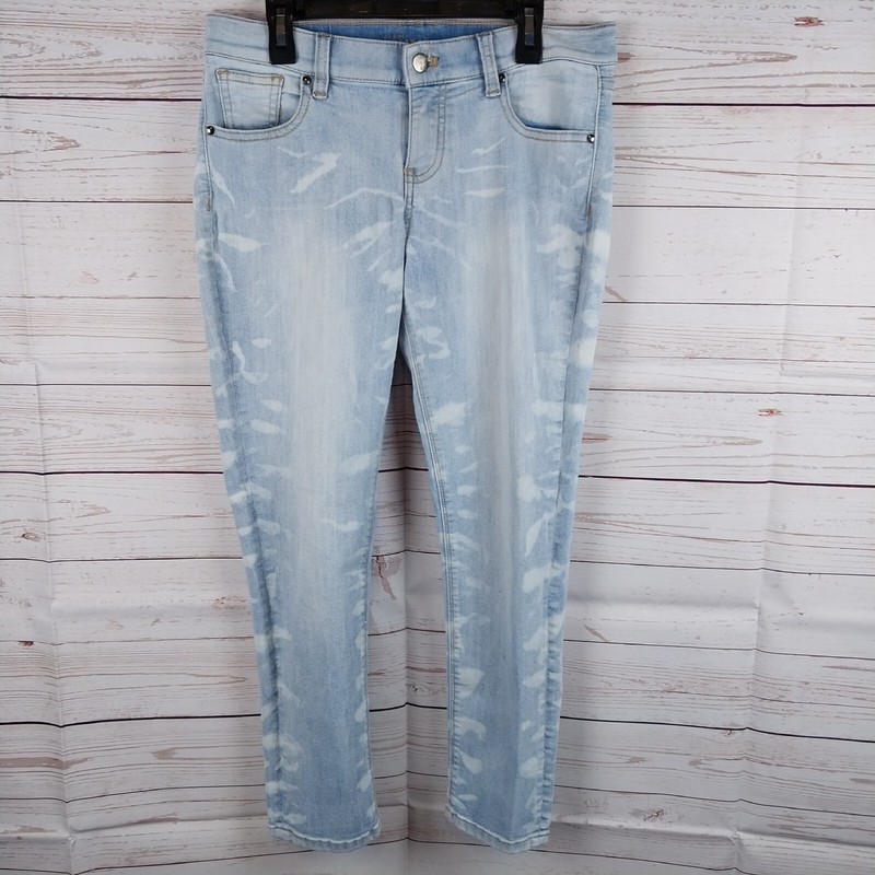 New York & Company Distressed Skinny Light Blue Denim Jeans Women’s Size 4 25×26