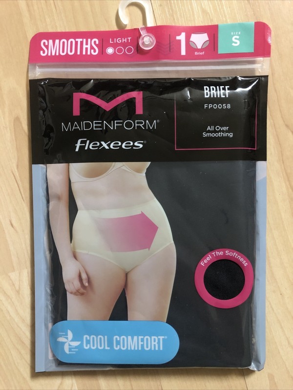 Maidenform Flexees Brief Shaper Smooths Light FP0058 Cool Comfort Size S, New