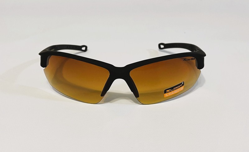 X Loop HD High Definition Sunglasses Wrap Around Plastic Half Frame Amber Lenses gallery