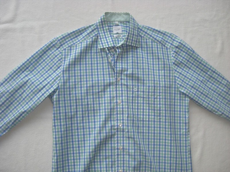 Olympus Trend Mens Long Sleeve Shirt Size 15 3/4 or 40 Regular Fit (Like) New gallery