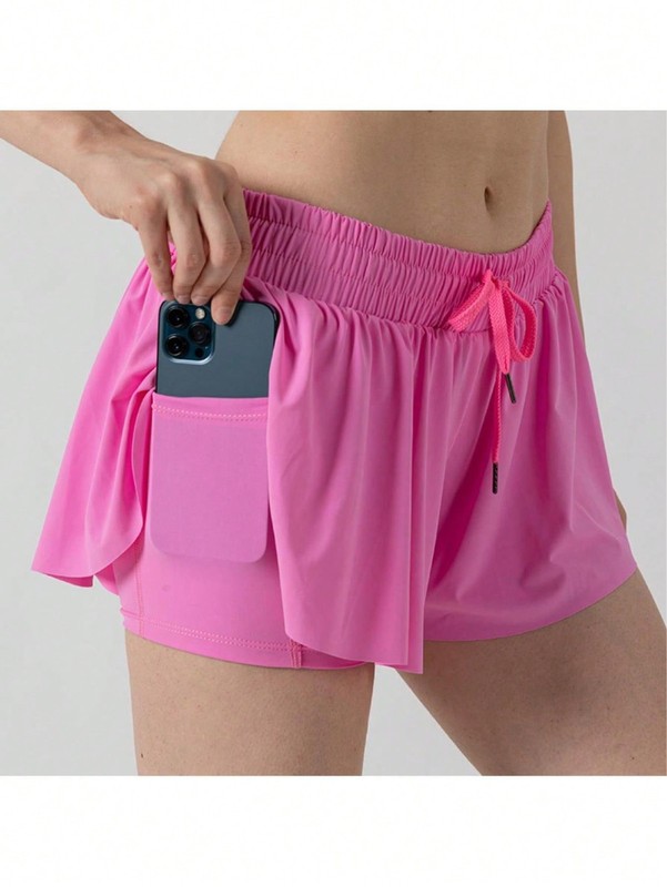 "SALE" Flowy Butterfly High Waisted Athletic Shorts For Women Yoga Gym Tennis gallery