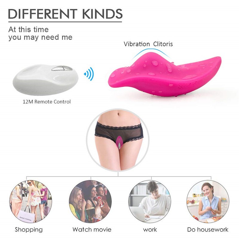 Panties Massager Vibrating Wireless Remote Control Women Underwear US gallery