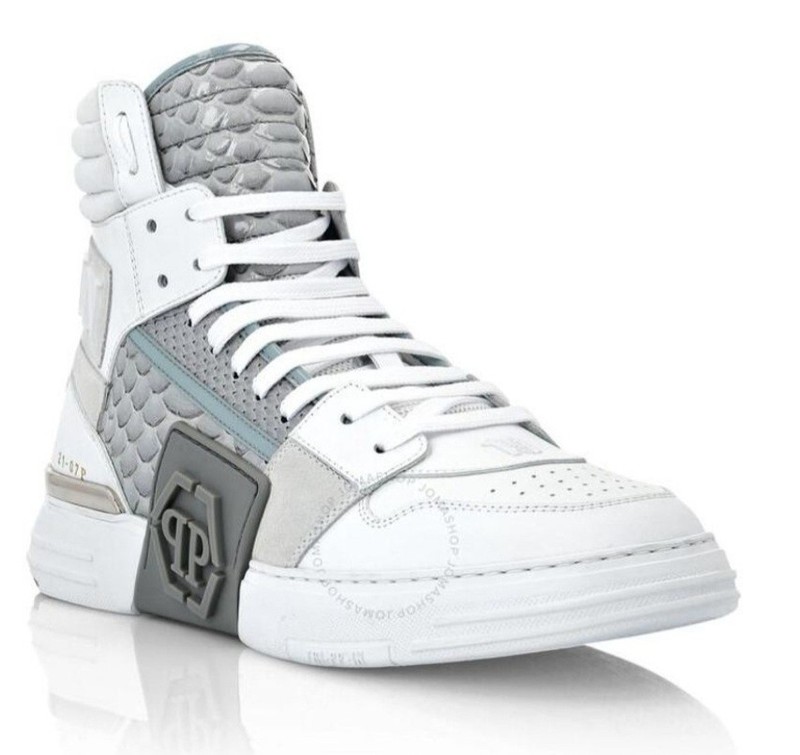 PHILIPP PLEIN HI-TOP SNEAKERS PYTHON PHANTOM KICK$ LUXURY / 41.5 / NEW / gallery