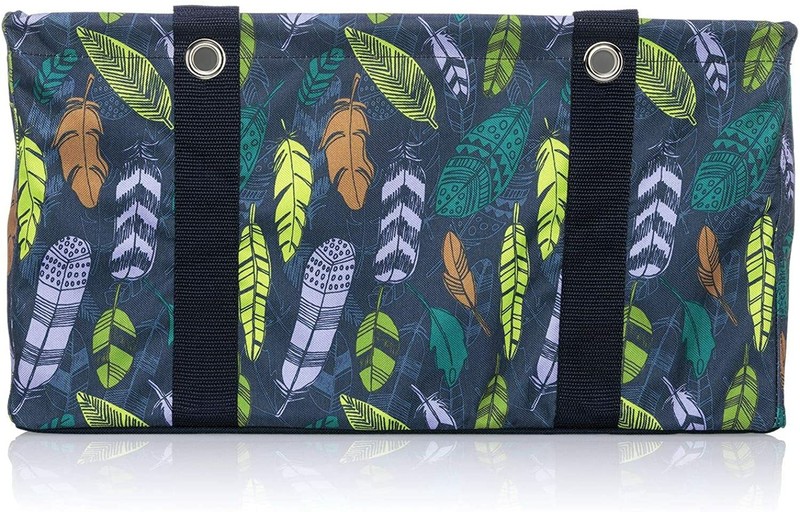 Brand new Thirty one Large utility beach laundry tote bag 31 Falling Feather gallery
