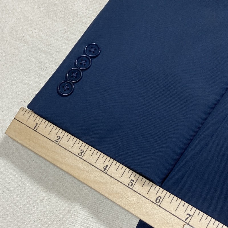 Canali Blazer Suit Jacket Italy Navy Blue 100% Wool 37 54 7 Regular gallery