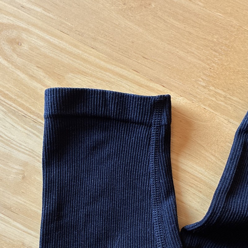 Popilush Black Full Body Ribbed Shape-wear Large 94% Nylon 6% Elastane gallery