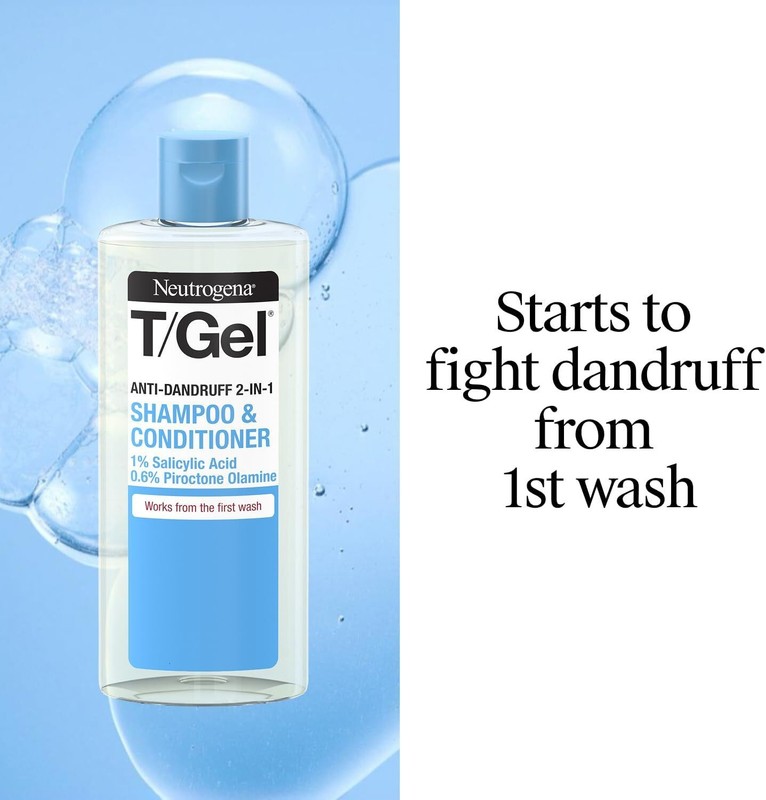 Neutrogena T/Gel 2 in 1 Anti-Dandruff Shampoo and Conditioner, 8.45 fl oz (250ml gallery