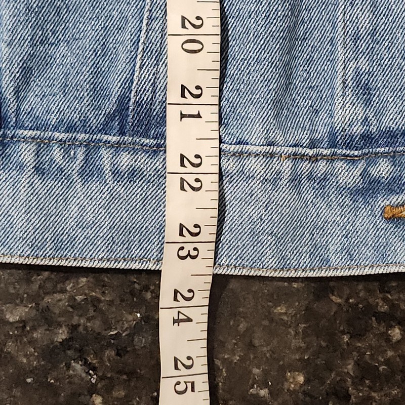 Vintage Y2K Real Fur Trim Denim Jacket Classic Old Money City Outdoor Boho gallery
